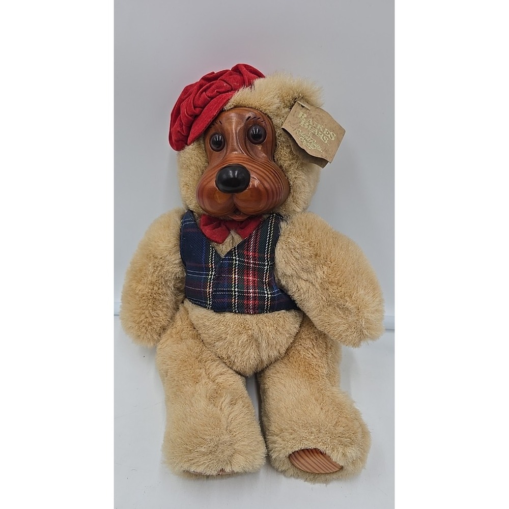 Vtg Applause Papa Bear By Robert‎ Raikes Signed Fathers Day Golf Theme W Tag 12"